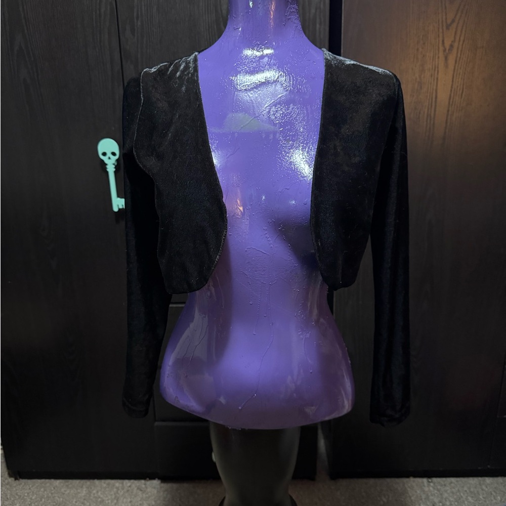 Black Velvet Bolero Shrug